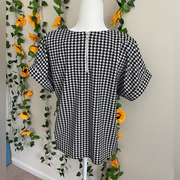 Melloday Houndstooth Blouse - Picture 10 of 12